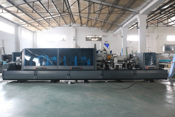 MDF Production Hot Melt Glue Automatic Edge Banding Machine With 200HZ Trimming Motor